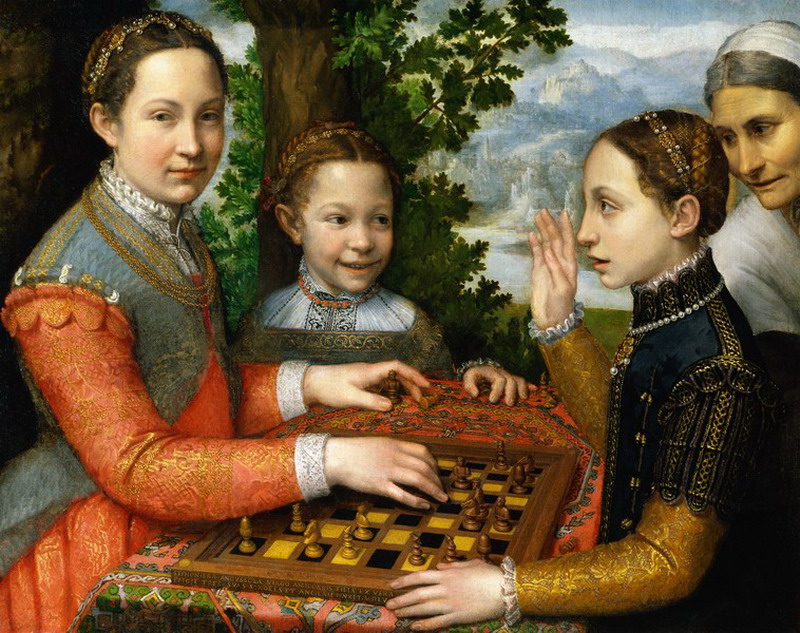 Ангишола Софонисба. "Игра в шахматы" (1555)